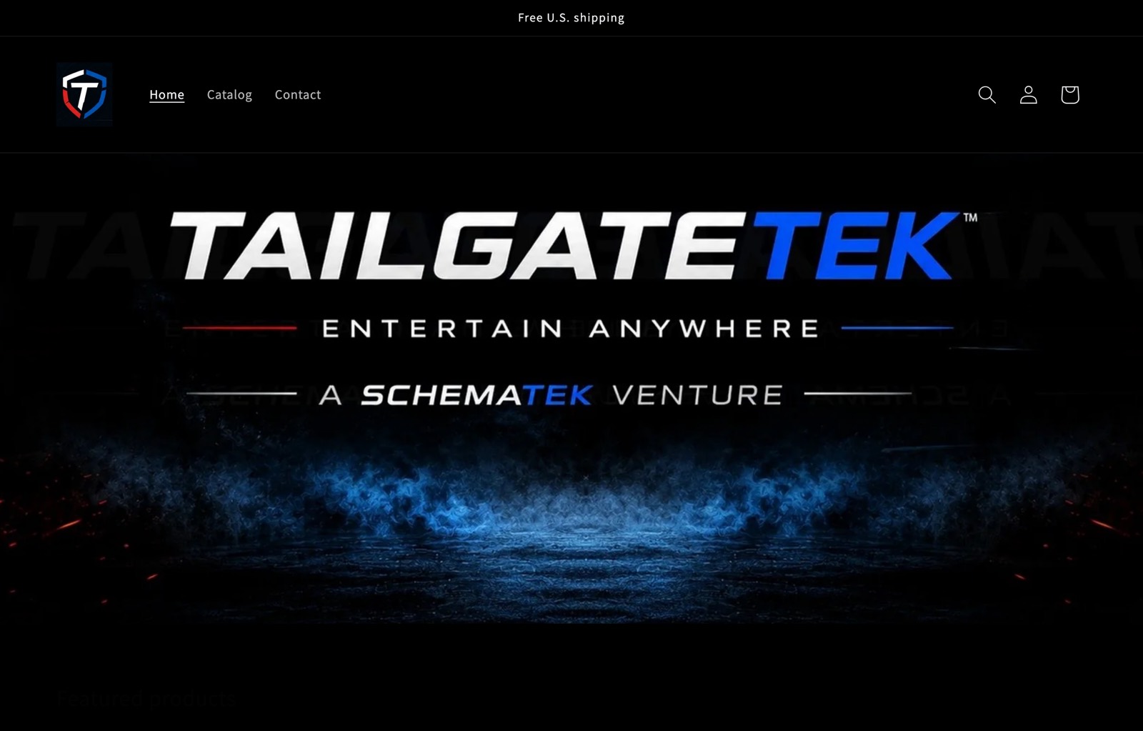TailgateTek storefront homepage