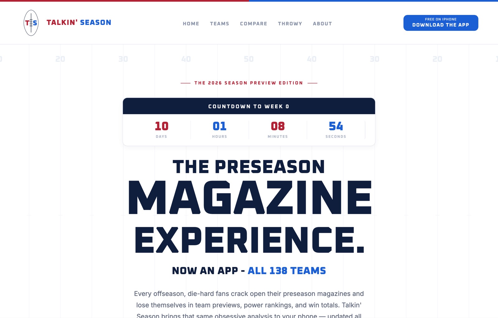 Talkin' Season homepage
